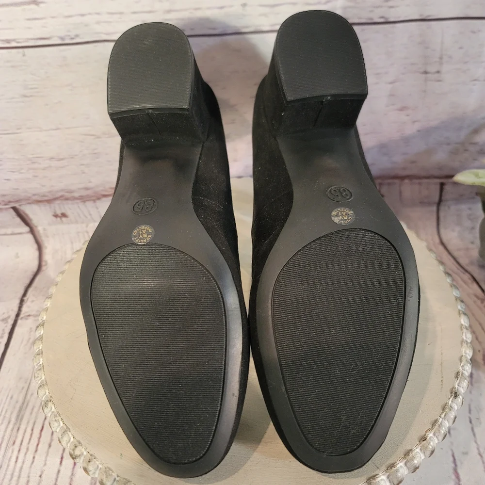 NWOT Worthinton LANA Black Women's Block Heel Pump Shoes Size 8.5